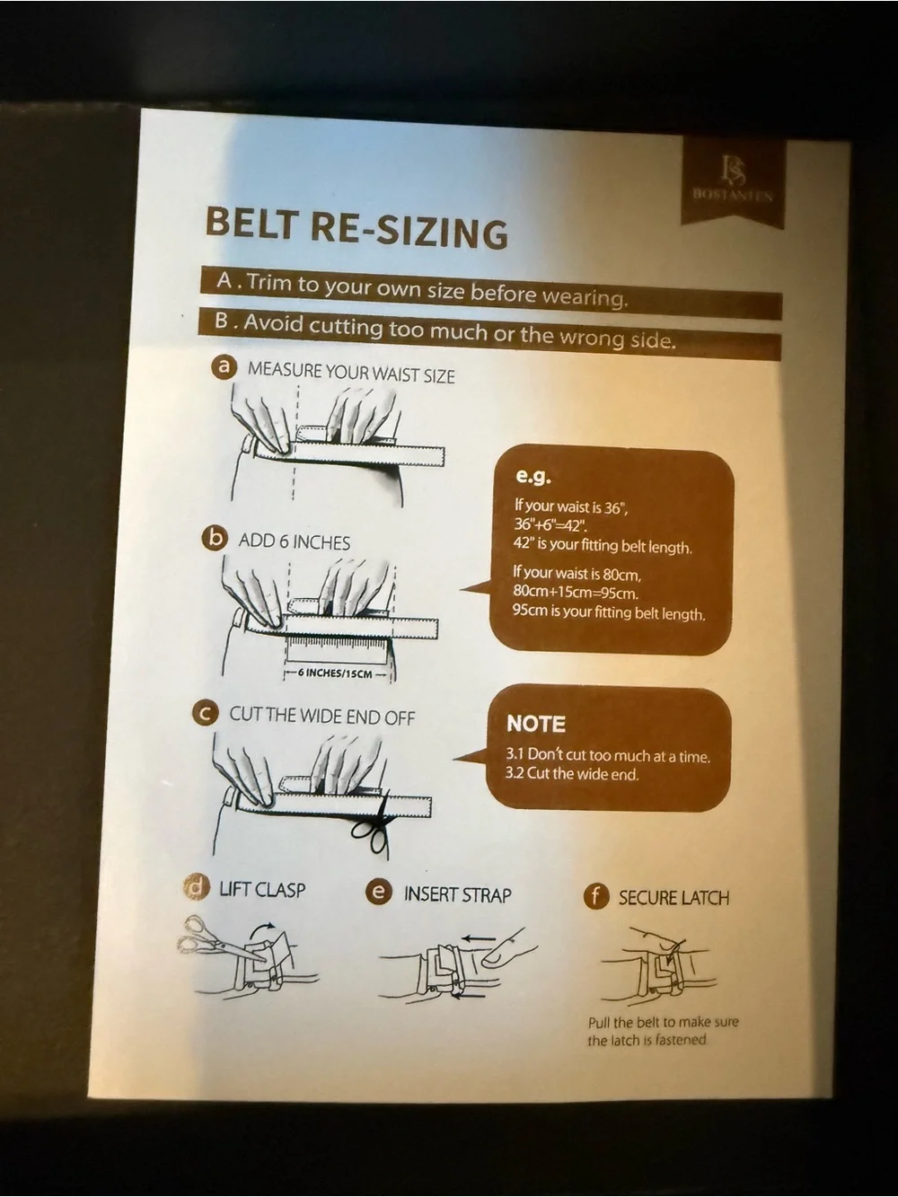 Men's Black Leather Dress Belt